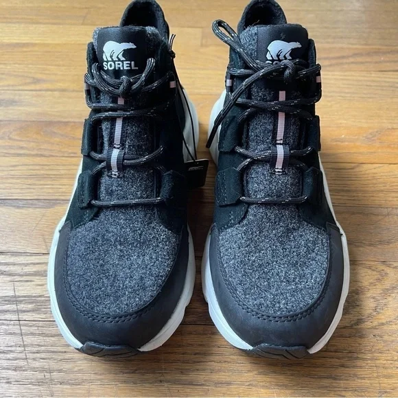 NEW Sorel Kinetic RNEGD Caribou Waterproof Boot Black NL4398 Size 8 NWT - Picture 3 of 8